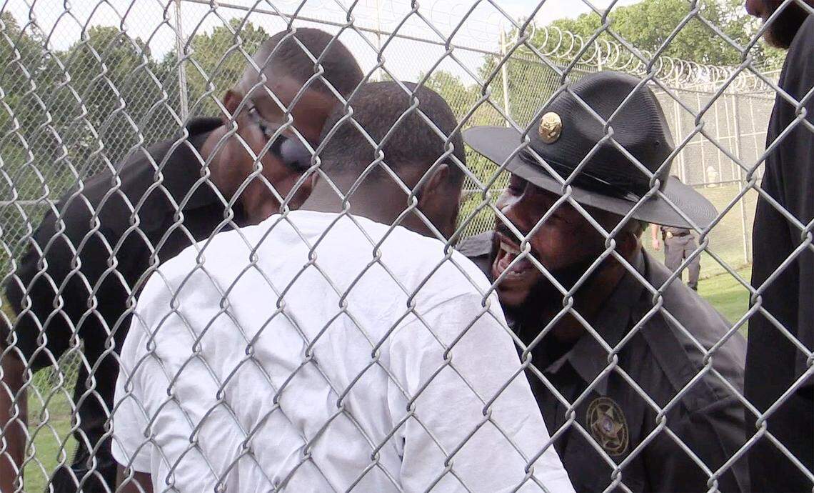 Chester County Sheriff’s deputies yell at a boy at the June, 2018 Project S.T.O.R.M.