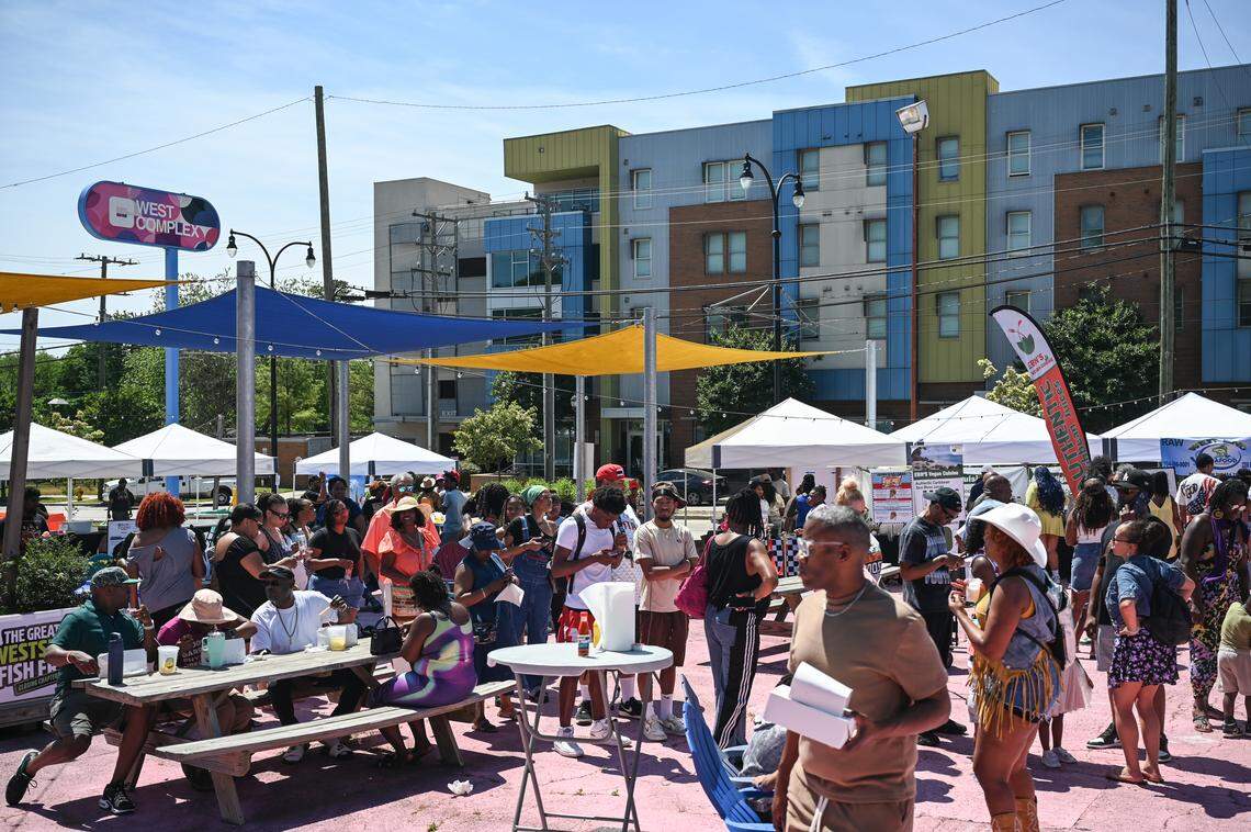 Hundreds of people filled the West Complex for the West Side Fish Fry in Charlotte on Saturday, April 18, 2026.