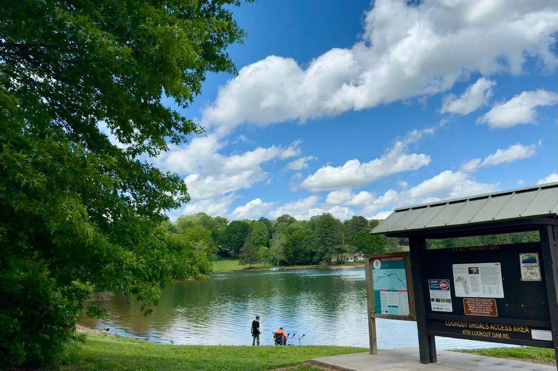 Lookout Shoals Access Area at Lookout Shoals Lake on May 4, 2025.