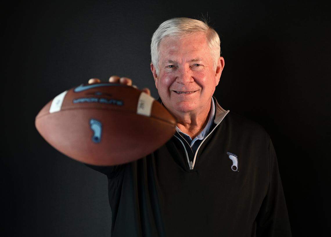 North Carolina head football coach Mack Brown will lead the Tar Heels once again this season. UNC’s season begins at Minnesota on Aug. 29th, two days after Brown turns 73.