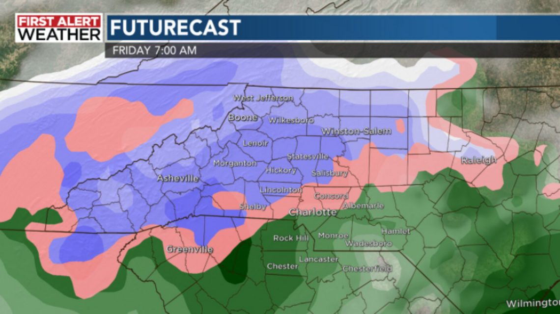 Charlotte region could see mix of rain and snow this week | Charlotte ...