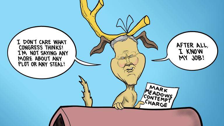 Kevin Siers cartoon: His dog, Max