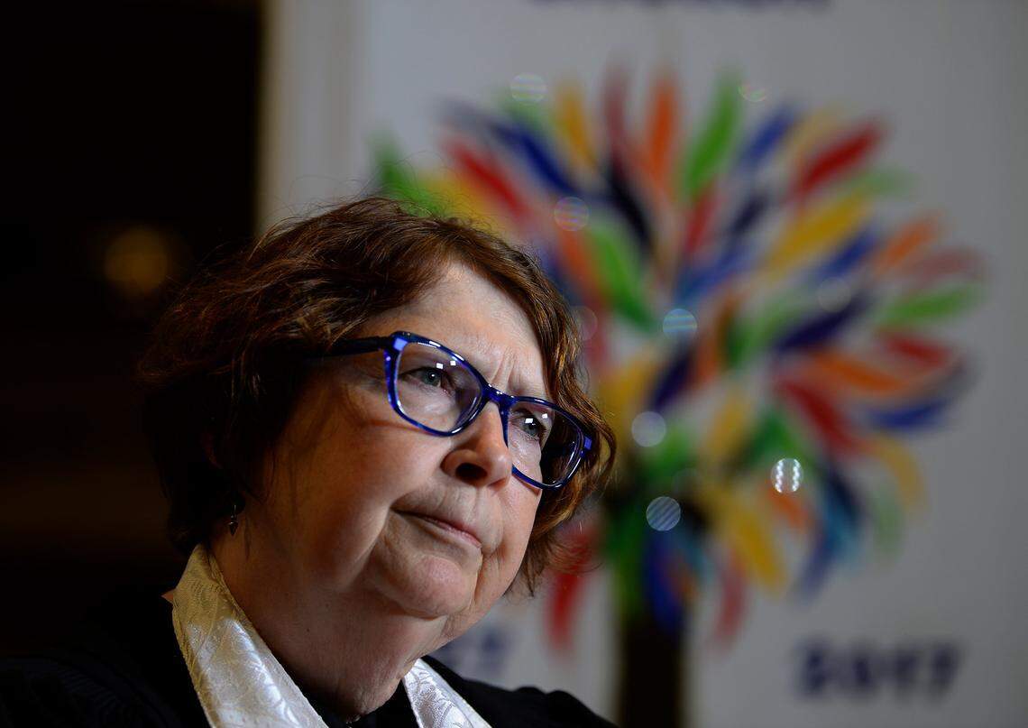 The Rev. Val Rosenquist is pastor of progressive First United Methodist Church in uptown Charlotte. She and her flock favor changes in the denomination's rules that would allow churches to marry same-sex partners.