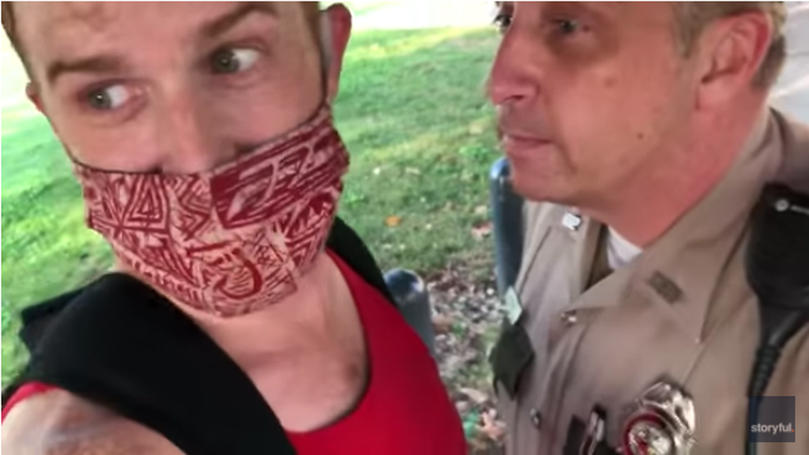 Tennessee State Trooper Harvey Briggs was arrested Thursday on assault charges after a video showed him ripping the mask off a protester at the state capitol.