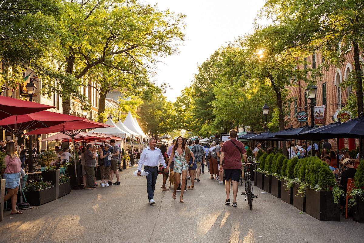 King Street is a popular strip to stroll and shop in Alexandria.