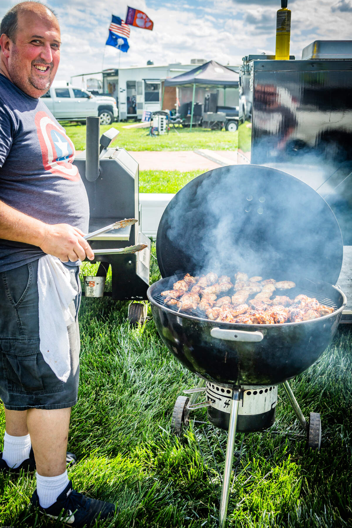 Jiggy with the Piggy Festival in Kannapolis barbecue competition teams, arts and craft vendors, a 5K, music and Cannon Ballers games.