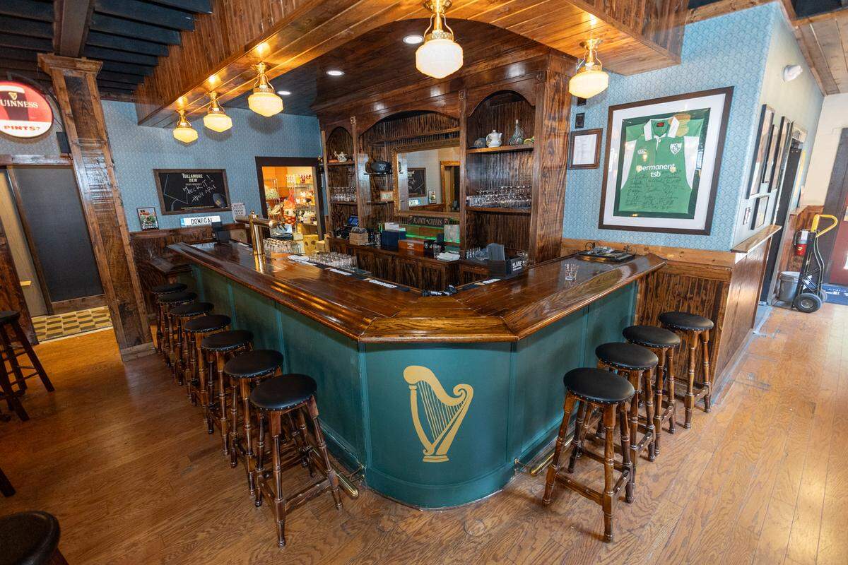 The bar at McHale’s Pub.