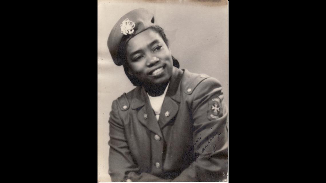 Thereasea Elder as a U.S. nurse cadet in World War II.

courtesy of Thereasea Elder