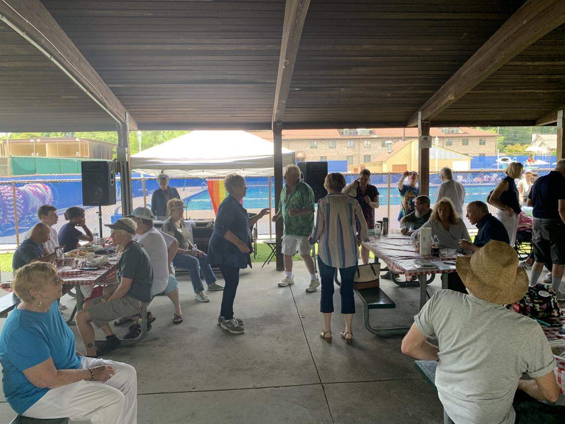 Hendersonville’s first-ever LGBTQ Pride celebration was hosted in the city’s Patton Park, with dancing, face-painting and speeches from three local pastors. Organizer Laura Bannister had wanted to host a parade down Main Street, but police told her that would likely draw protests.