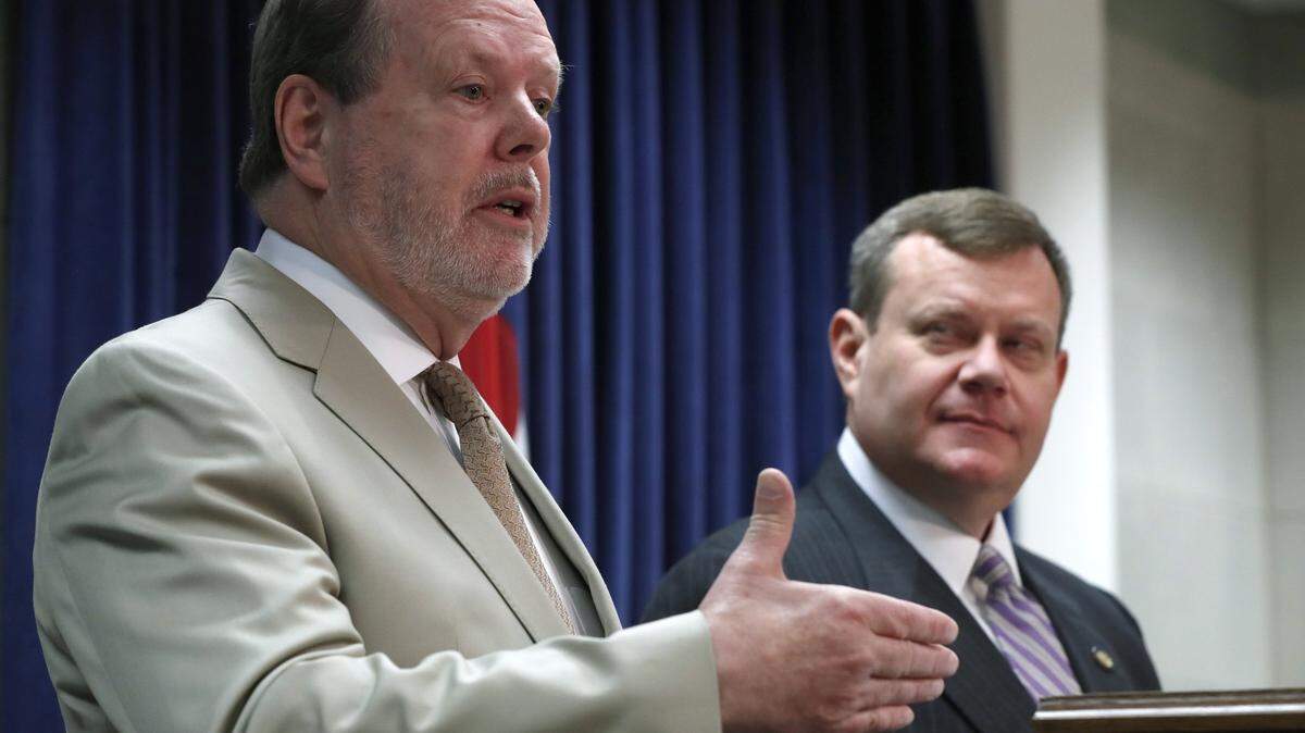 Led by Senate President Pro Tem Phil Berger, left, and House Speaker Tim Moore, N.C. Republicans are compromising the integrity of judicial elections.