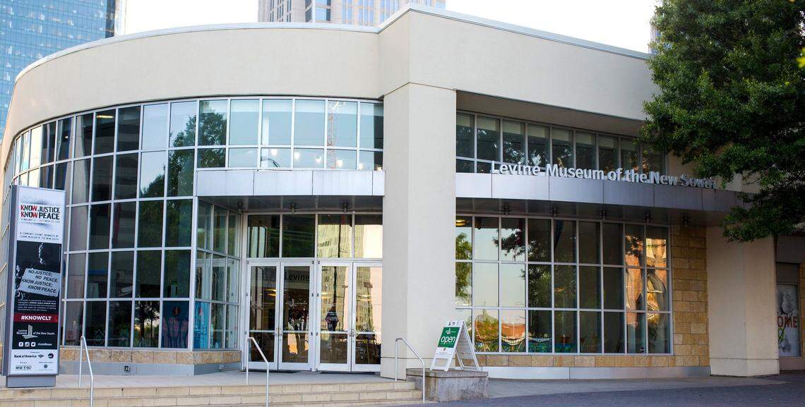 The Levine Museum of the New South is pondering relocating or redeveloping its site, museum president and CEO Kathryn Hill said Tuesday.