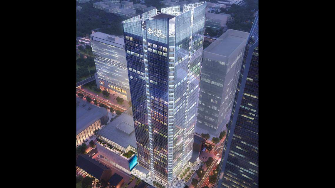 Duke Energy will move its headquarters to a new, 40-floor office building under construction in uptown Charlotte, NC, by 2023, the company announced on Monday, May 17, 2021.