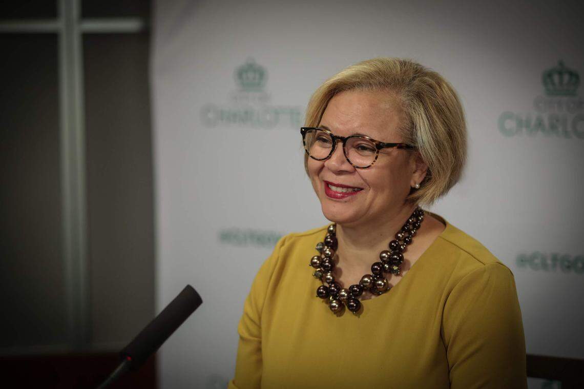 Charlotte Mayor Vi Lyles, during a Thursday news conference, acknowledged a tense first half of the year for the City Council.