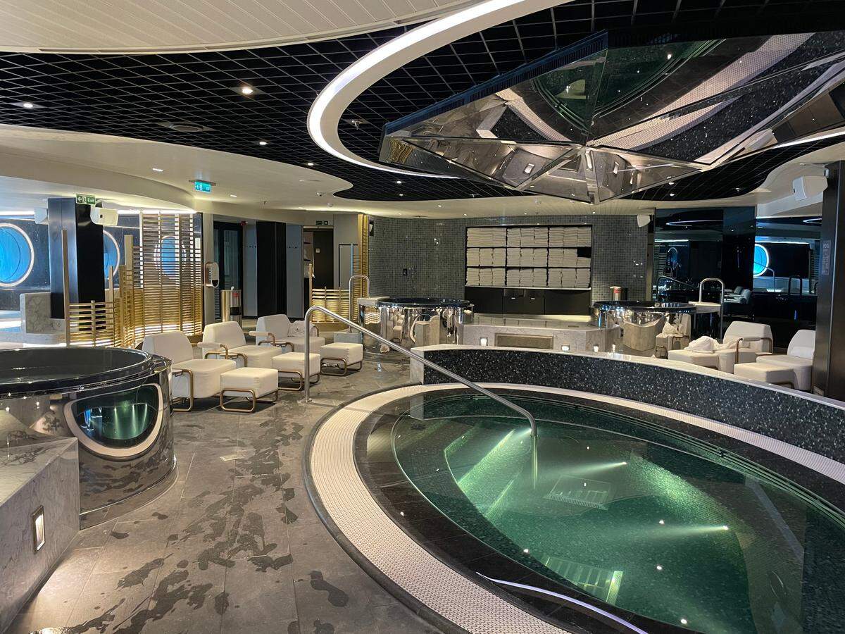 The spa on Virgin Voyages’ Scarlet Lady.