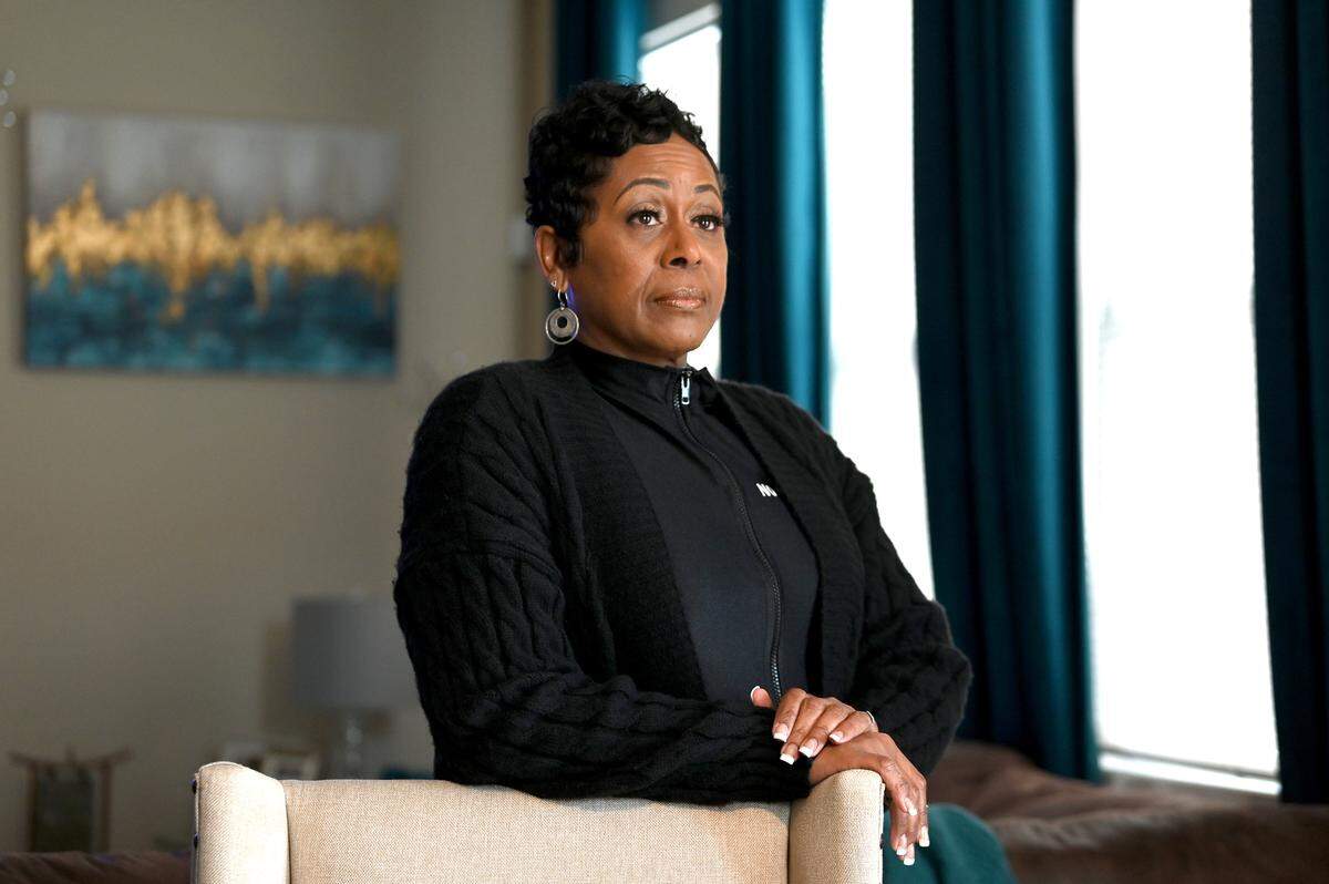Angelia Riggsbee, shown on Nov. 21, is a former employee of Sheriff Garry McFadden who says her firing was without merit.