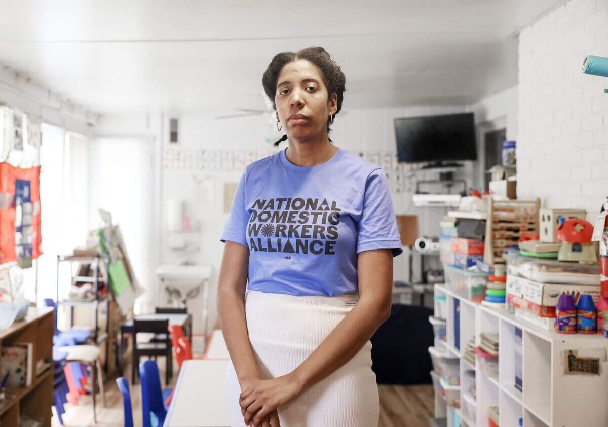 Sharon James is a former childcare worker who now works as a North Carolina organizer for the National Domestic Workers Allliance.