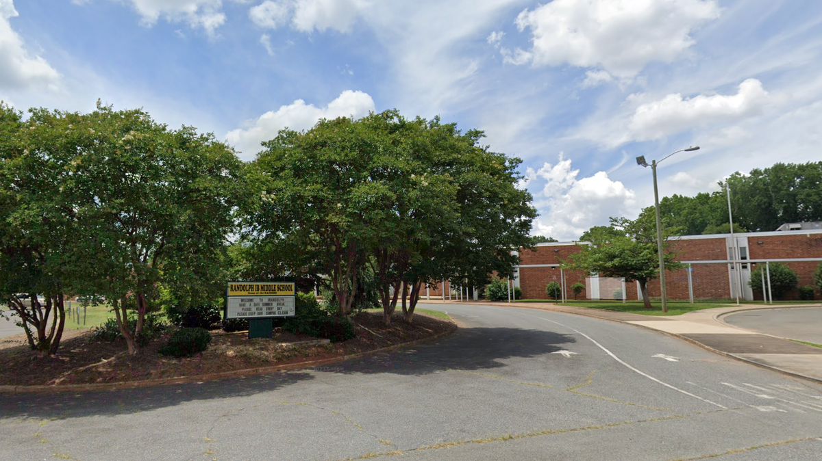 Randolph Middle School is located off of Water Oak Road in south Charlotte