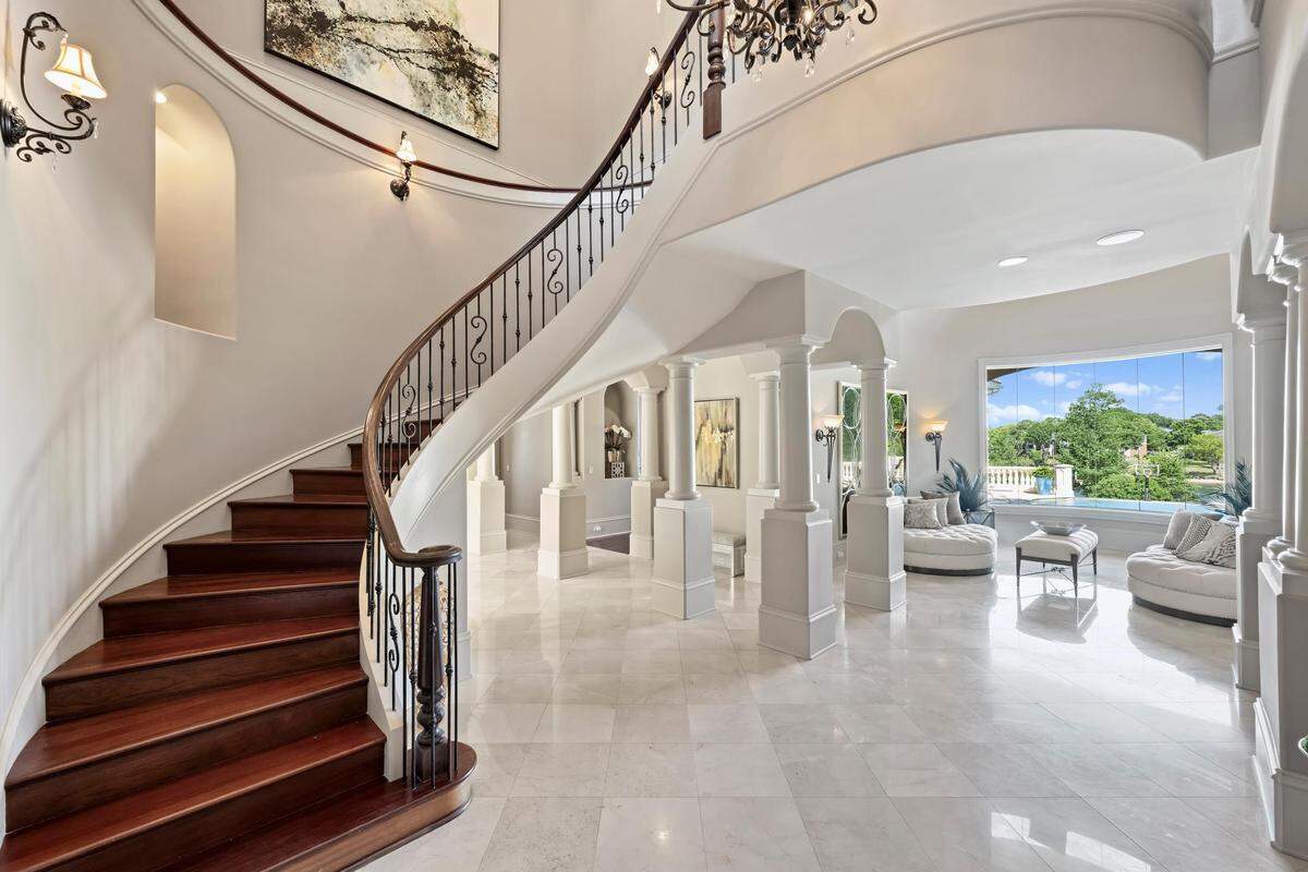 Check out the mansion’s staircase.