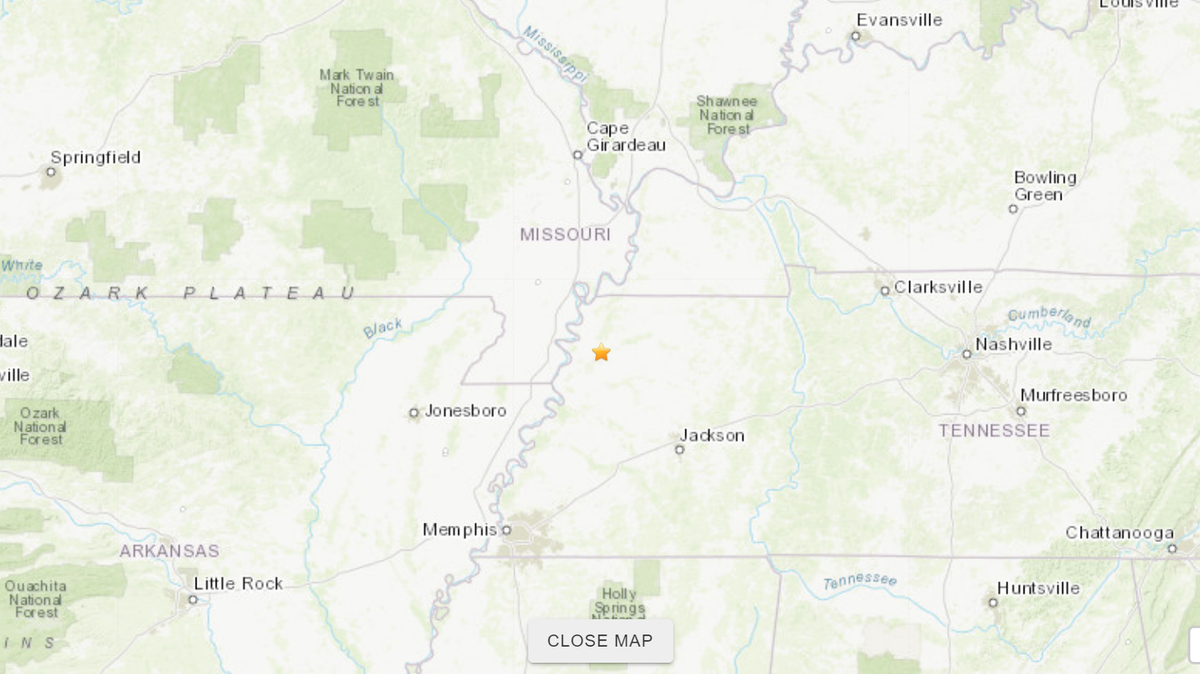The tremor was reported before 4 a.m.