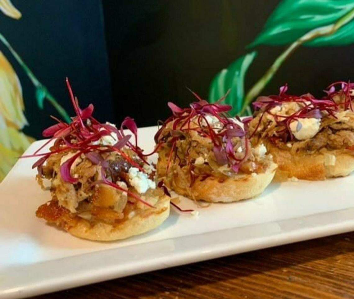 Co-owner Michael Cuddy said the pork bruschetta is his top menu pick.