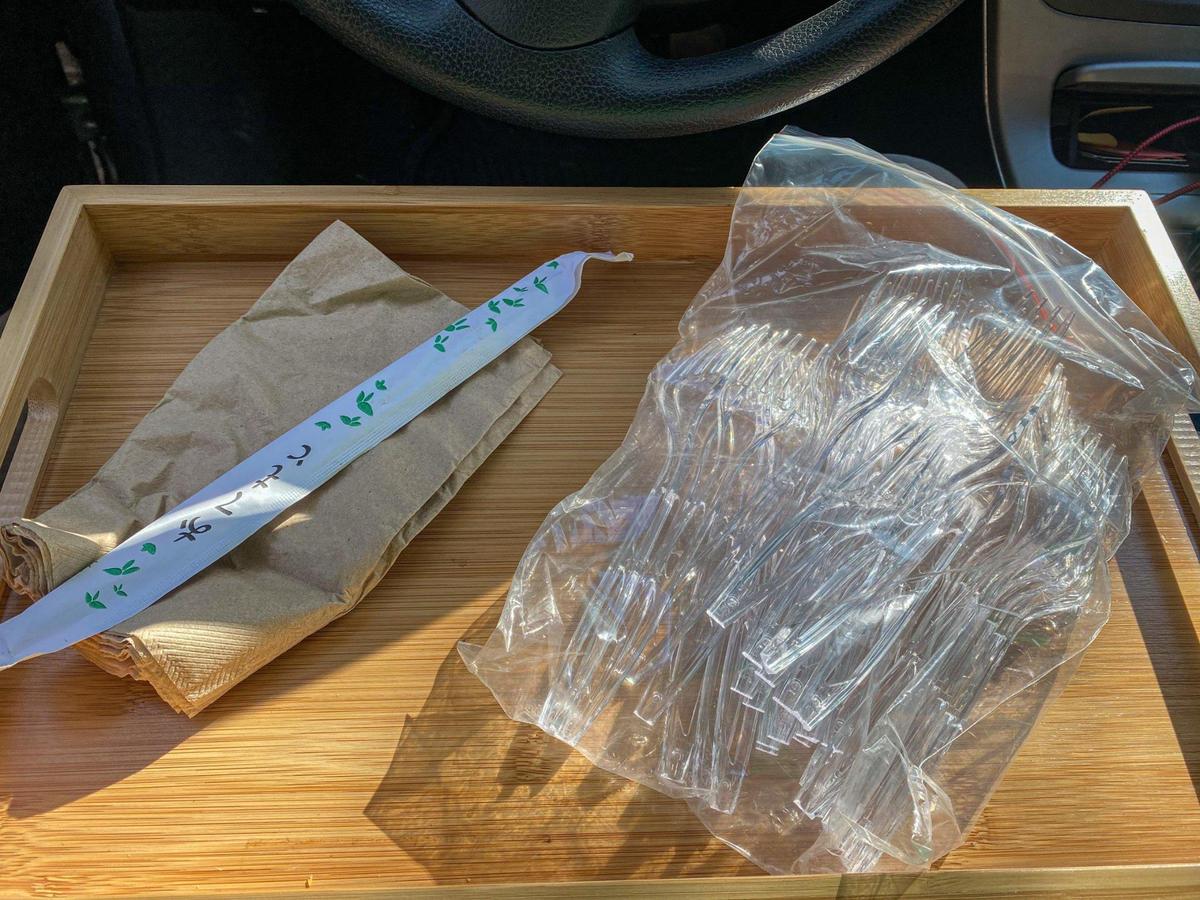 Too many forks and napkins floating around? Tell the restaurant to skip the utensils next time you order takeout.