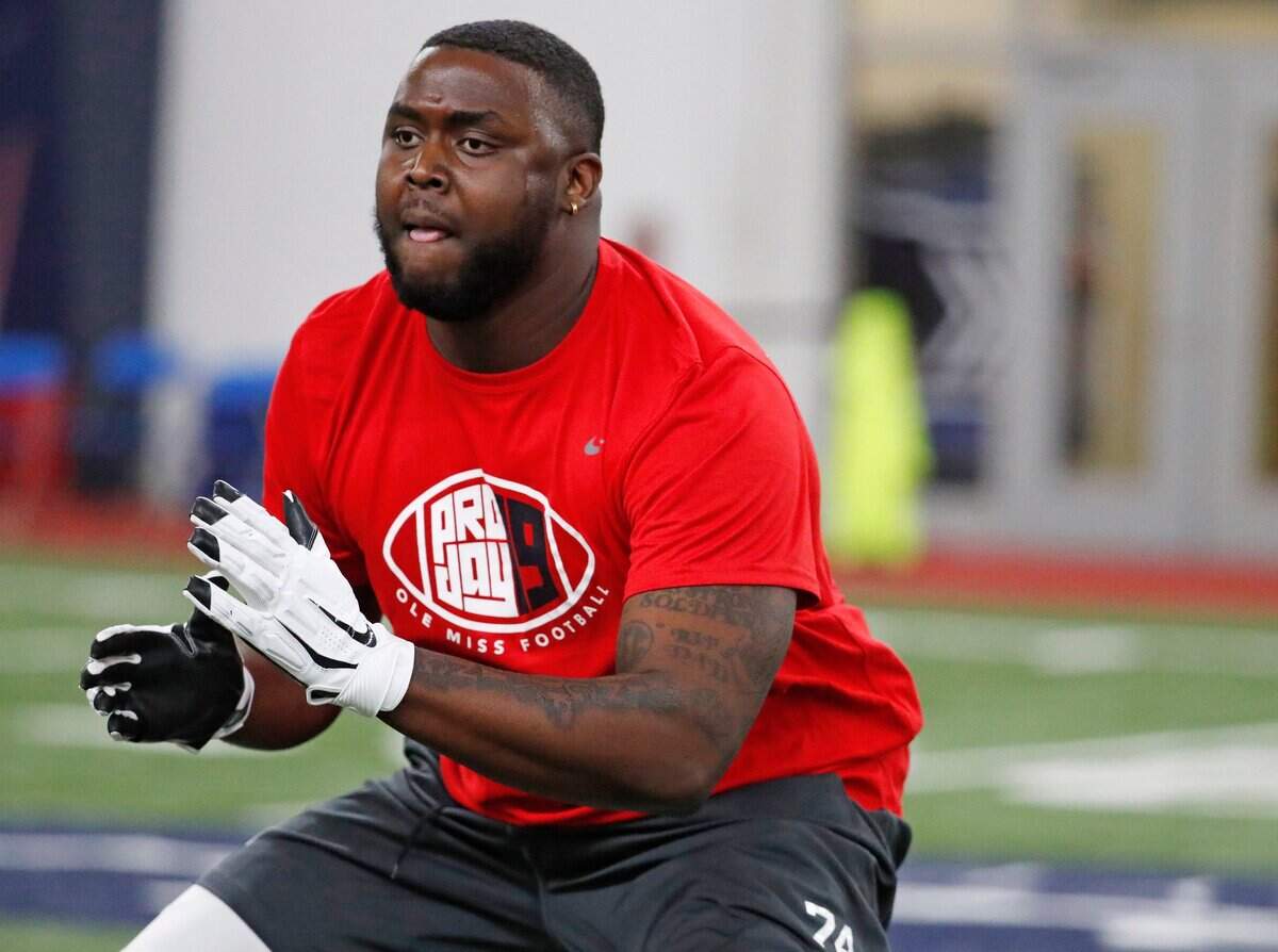 The Carolina Panthers traded up in the second round of the 2019 NFL Draft to pick Mississippi offensive lineman Greg Little. Now the rookie will be counted on to protect quarterback Cam Newton.