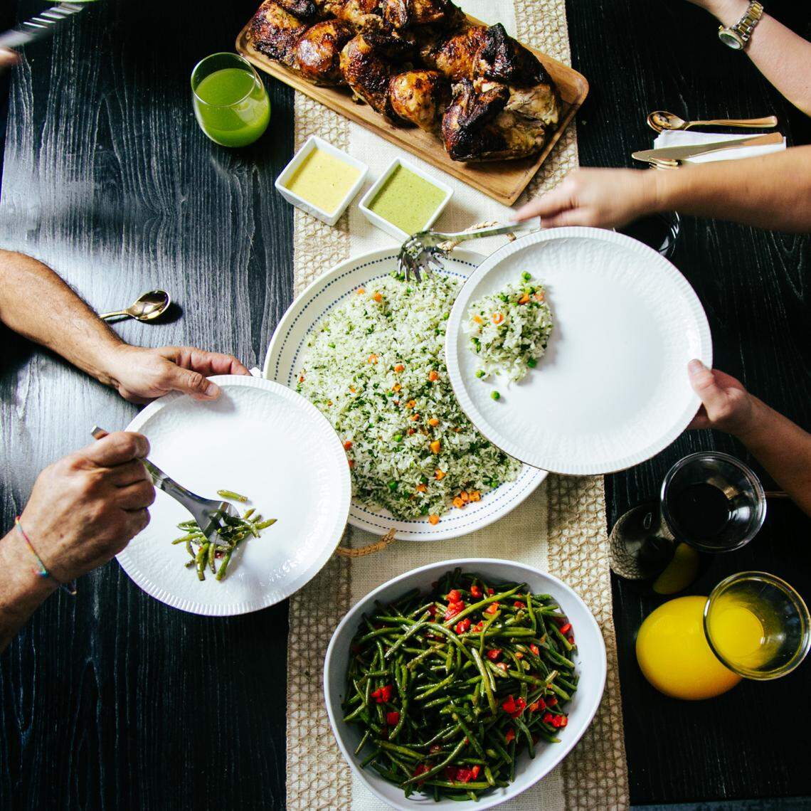 Viva Chicken’s rotisserie chicken packages come with a choice of two or three sides.