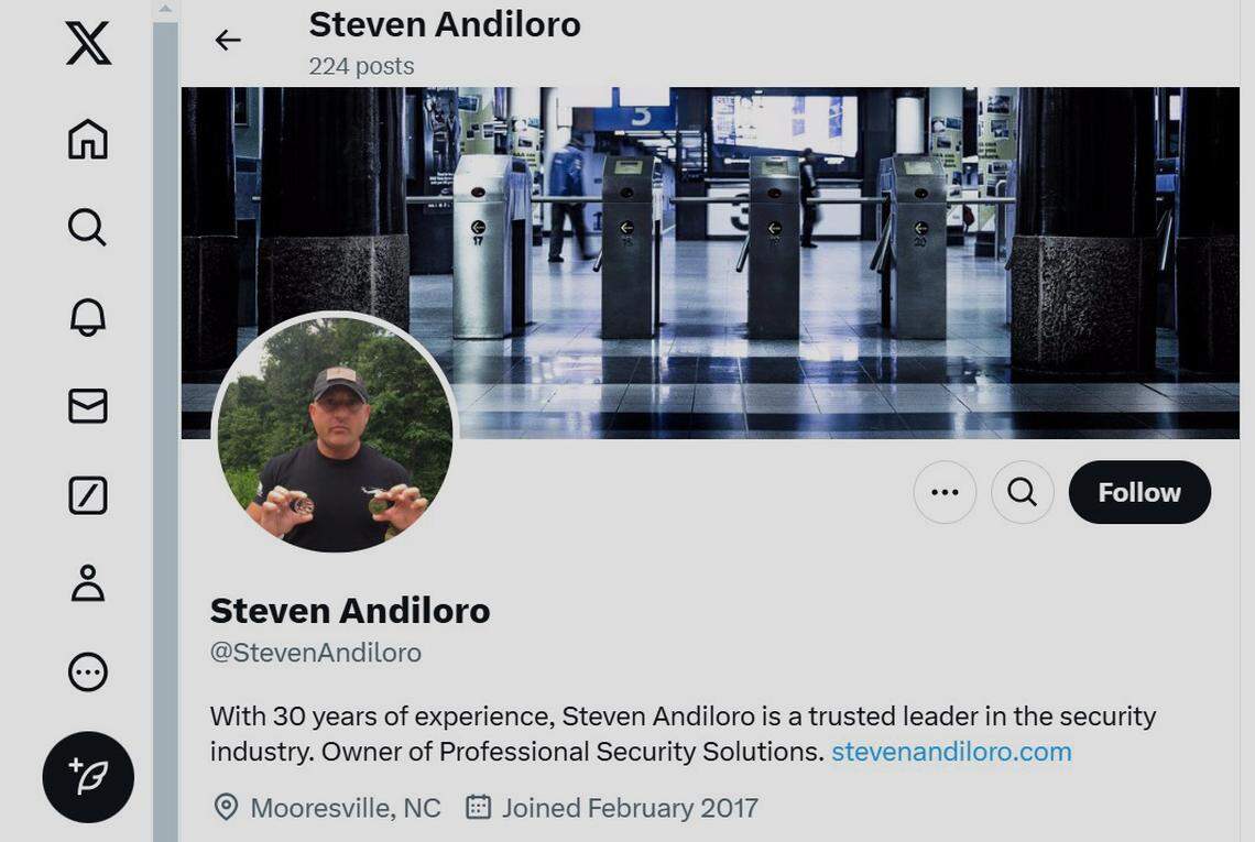 Steven Andiloro interacted with the public on X to advertise his services on the social media platform. He pleaded guilty to COVID fraud in November and more than three years of prison on Thursday.