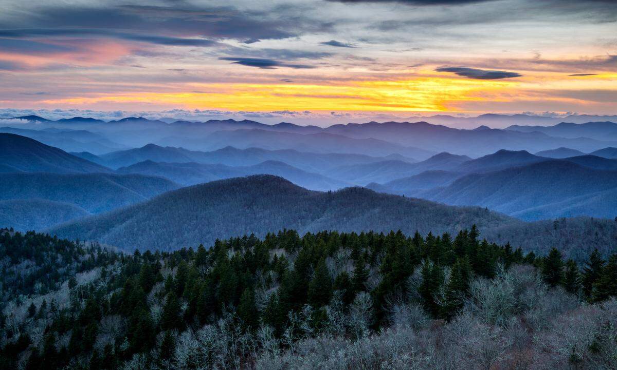 Many parts of the Blue Ridge Parkway are open.