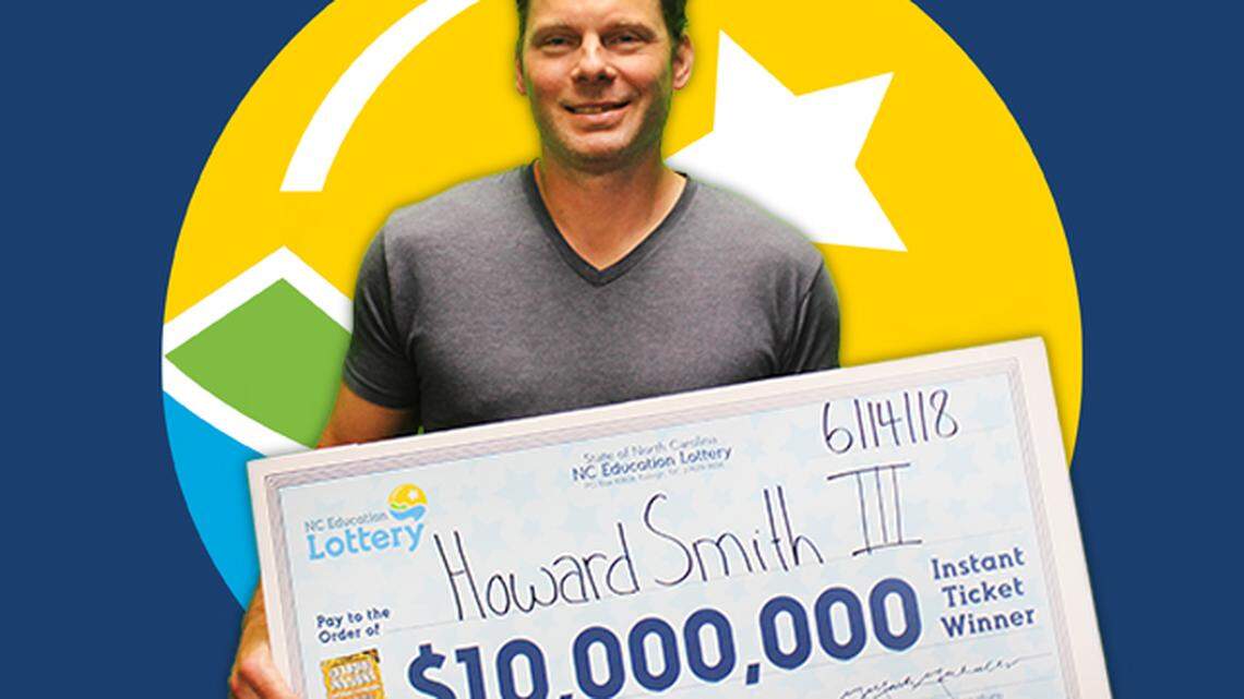 Howard Smith III of Belmont, owner of Twin Tops Fish Camp in Gastonia, won $10 million in the North Carolina Education Lottery with a $30 Extreme Millions ticket.