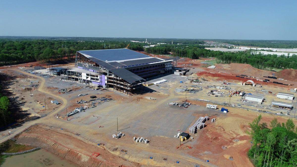 The site of what was to be the Carolina Panthers headquarters and training facility on Monday, April 25, 2022. The Carolina Panthers terminated their agreement with Rock Hill to build a new team headquarters and training facility.