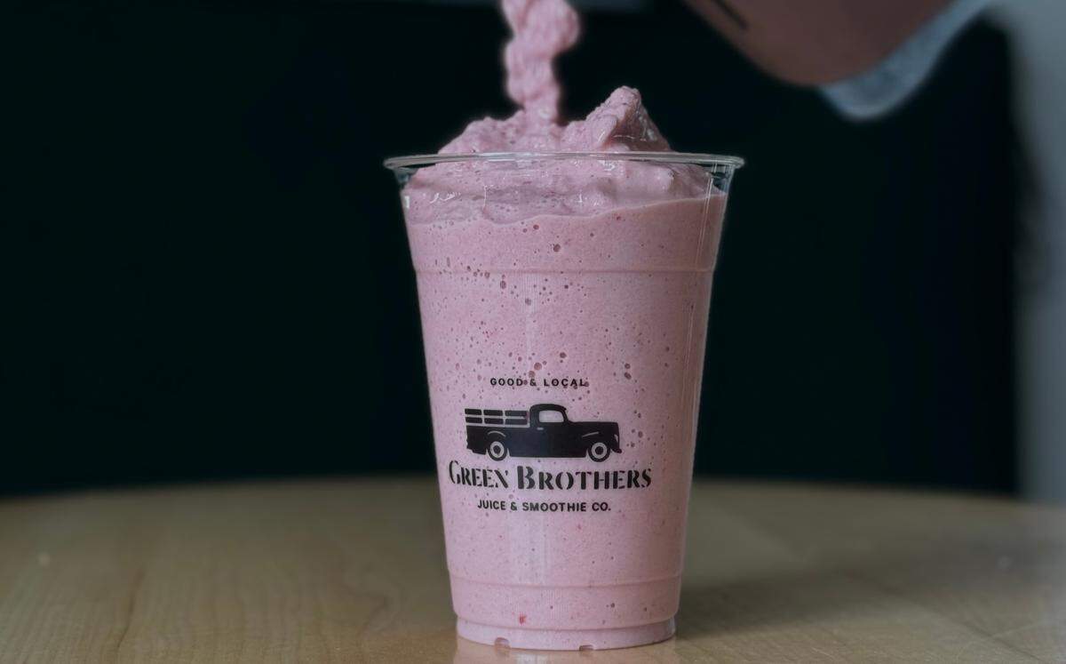 A smoothie from Green Brothers Juice Co.