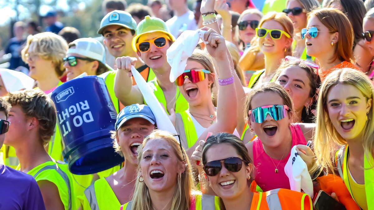 Covenant Day fans were in full effect supporting their team against Rabun Gap during the NCHSAA soccer championship at Covenant Day high school on October 26th, 2024 in Matthews NC.