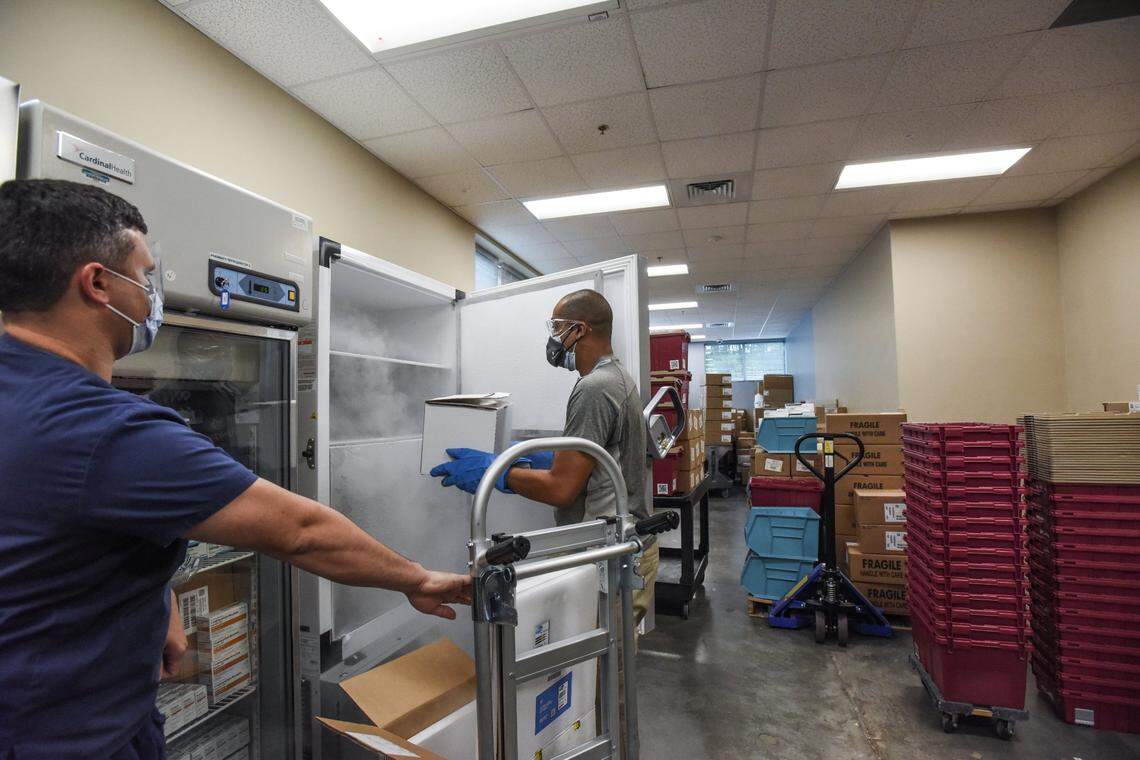 Atrium Health has received a first shipment of COVID-19 vaccines, the hospital system said Monday.