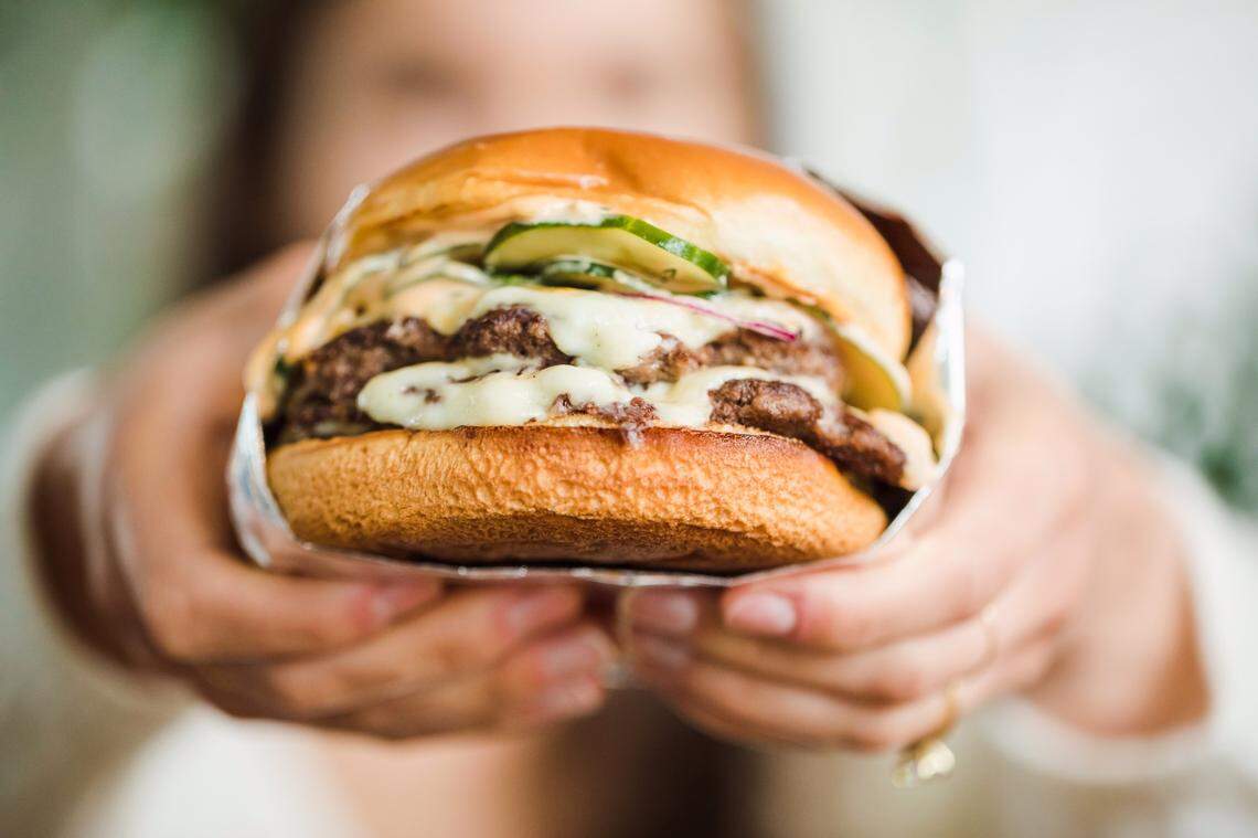 Find Harriet’s Hamburgers in Optimist Hall.