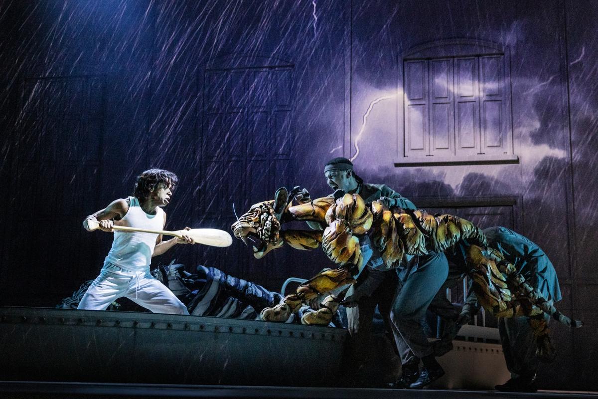 A press photo for “Life of Pi” from a production starring Hiran Abeysekera.
