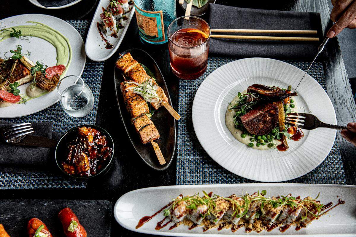 Mizu offers a variety of options, including steak, sushi and robata grilled items.