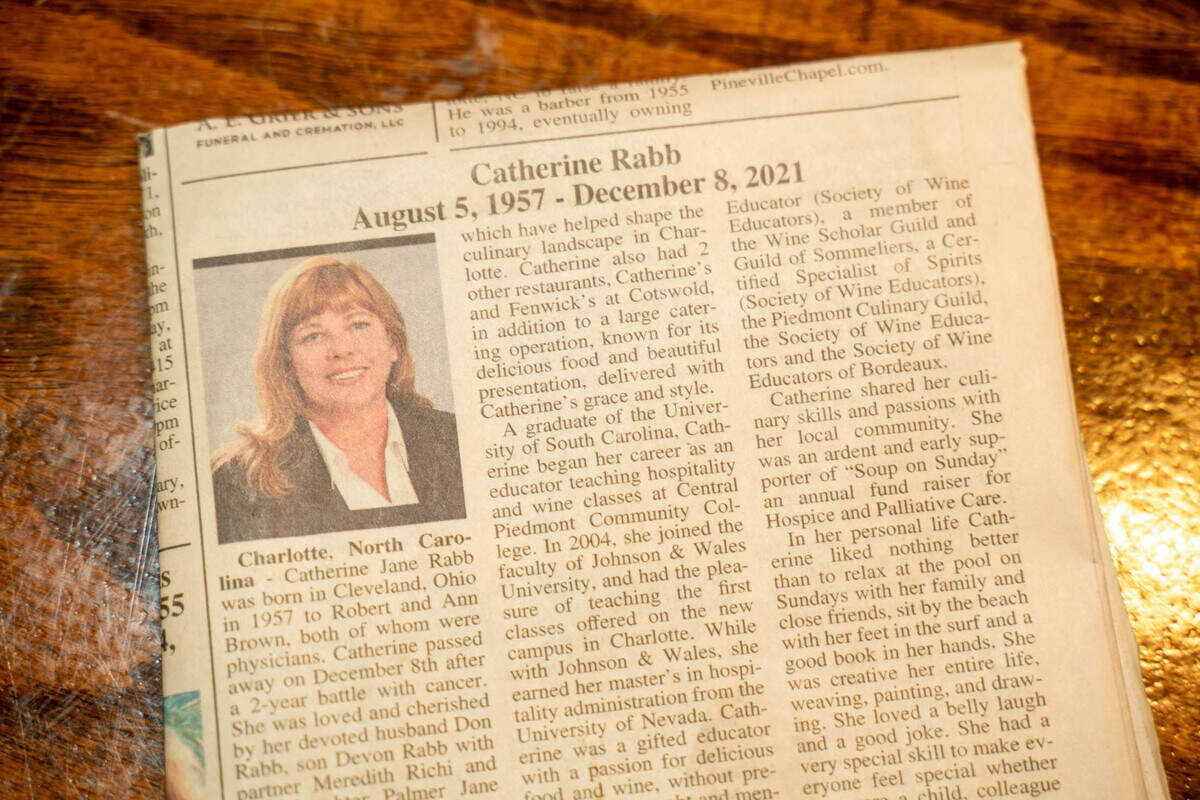 Catherine Rabb was the culinary mastermind who created the menu at Fenwick’s.