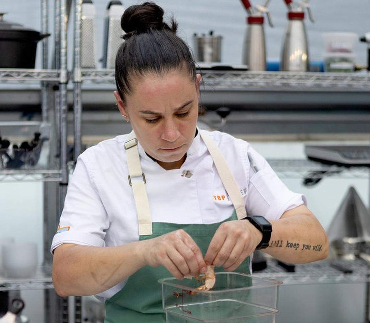 Chef Brittany Cochran of Charlotte competes in “Top Chef Carolinas.”