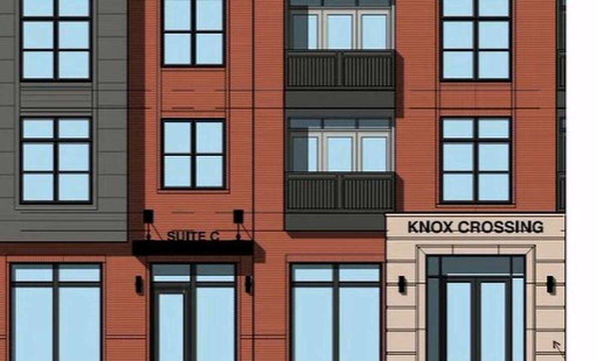 The developer of Knox Crossing in Huntersville added live-work units to all of its proposed apartment buildings. Business owners would live behind their businesses, said Susan Irvin of the Cornelius-based Irvin Law Group, which represents the developer.