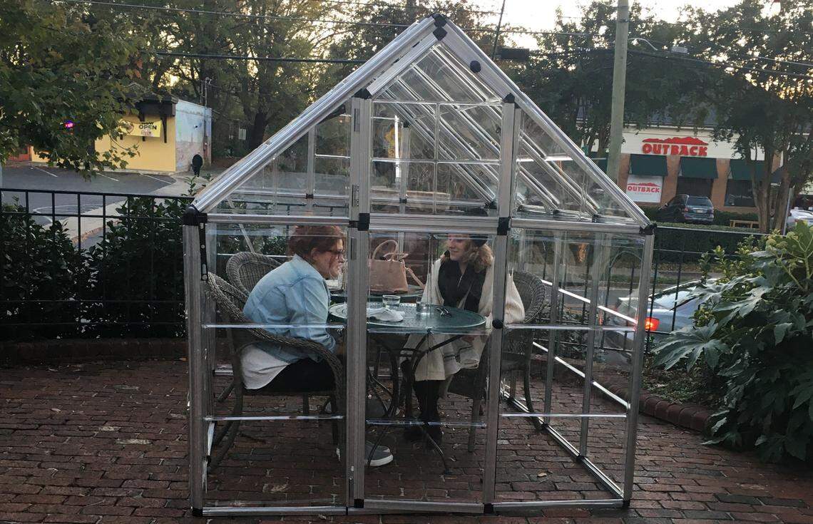 Fern is currently featuring two greenhouses on its patio.