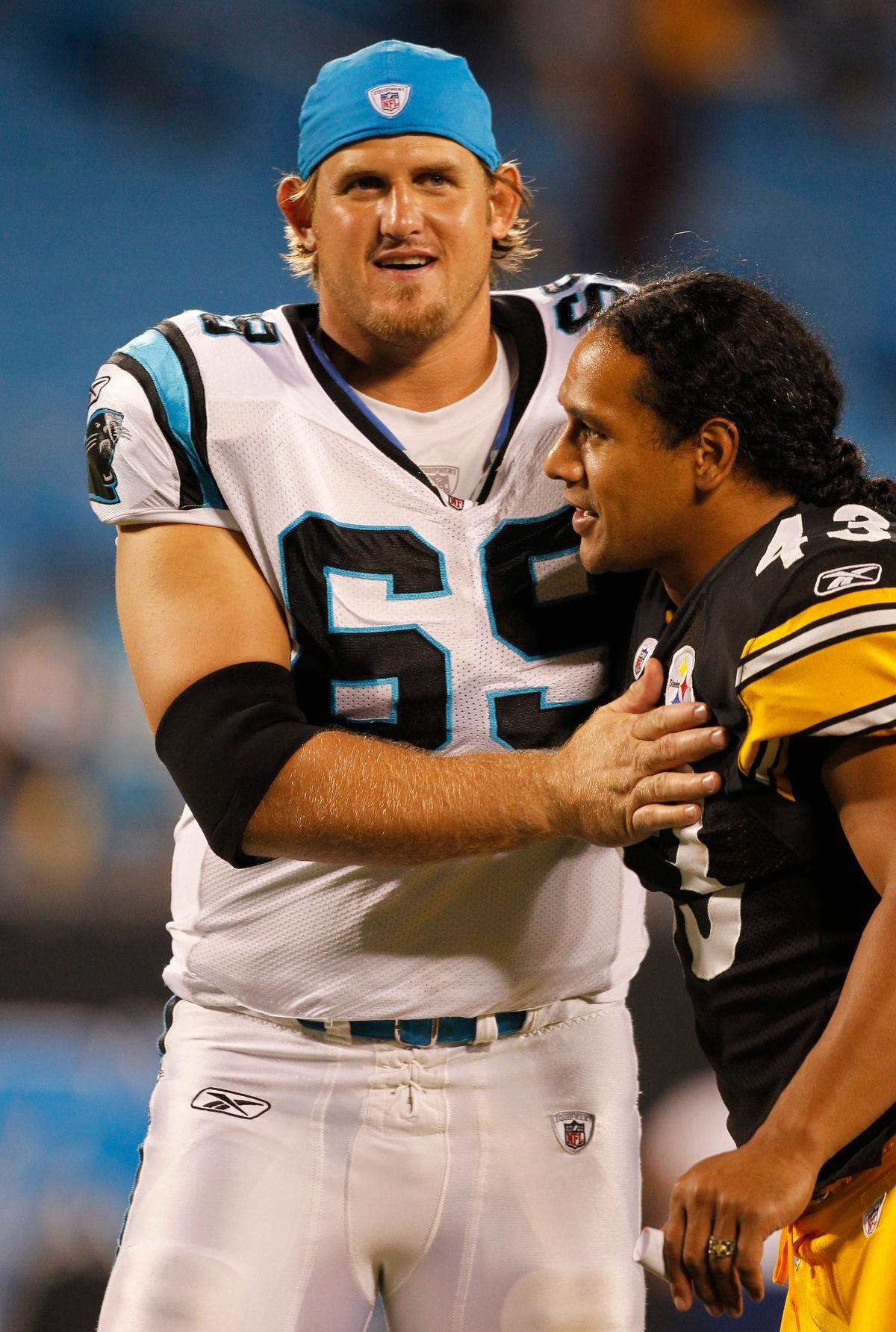 Troy Polamalu and former Carolina Panther Jordan Gross were selected in the same round in 2003.