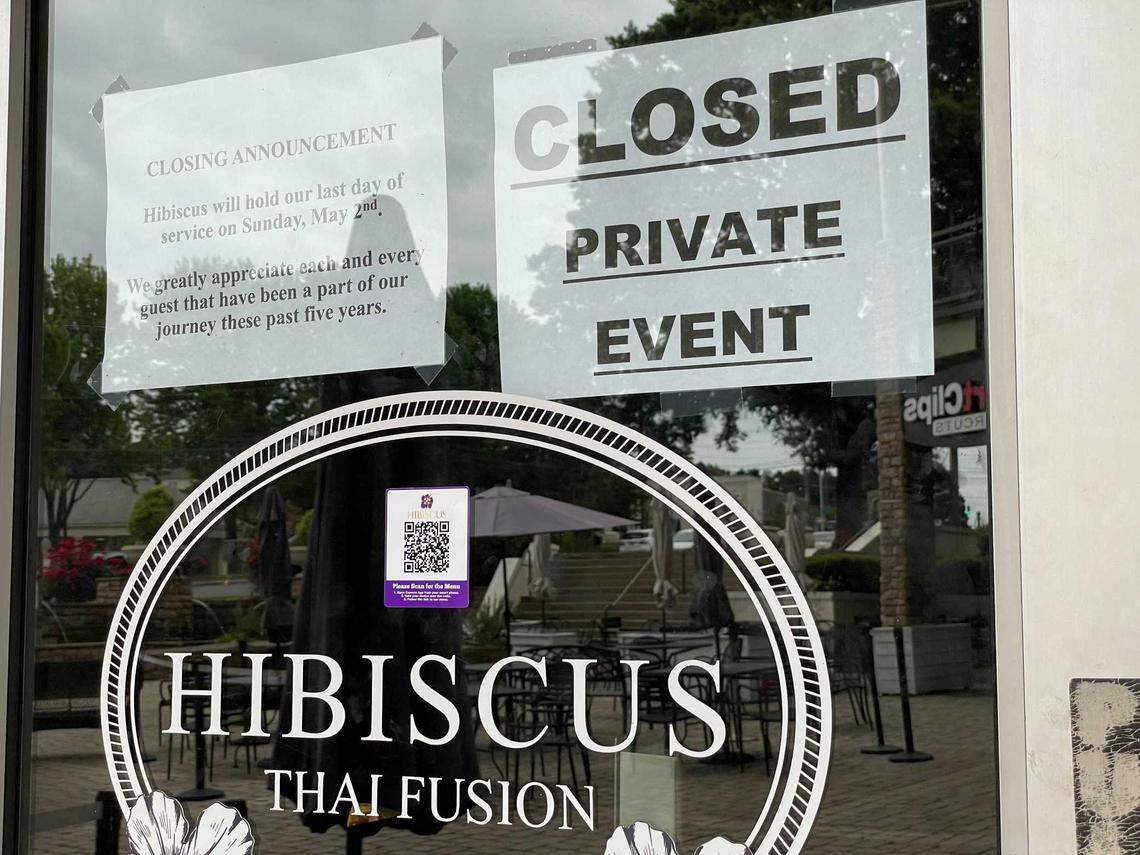 Hibiscus Thai Fusion closed in early May.