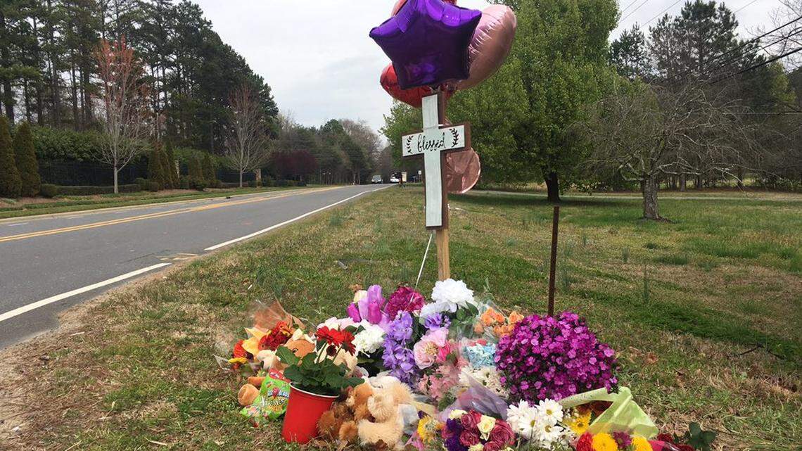 A roadside memorial was set up for 15-year-old Zoe Alana Deen. The Olympic High student was killed March 27 when she was struck by a car while trying to catch her school bus.