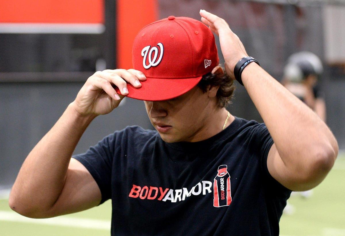 Ray Torres IV a Providence High School graduate who was recently signed by the Washington Nationals as a catcher.