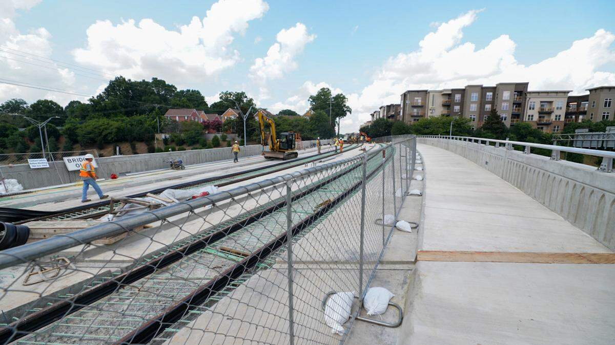 The Hawthorne Lane bridge is now open to cyclists and pedestrians.