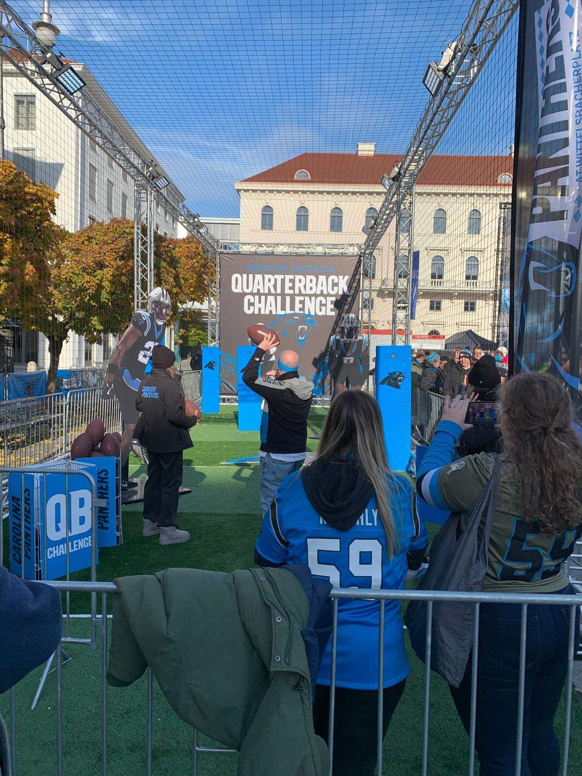 Carolina Panthers fans attended the team’s fan fest event in Munich, Germany on Saturday, Nov. 9, 2024.