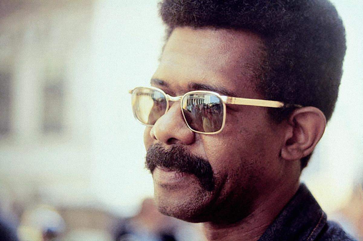 Ellis Haizlip, the host, producer and creator of the television show “SOUL!,” takes a moment in a scene from the film “Mr. SOUL!,: directed by Melissa Haizlip.