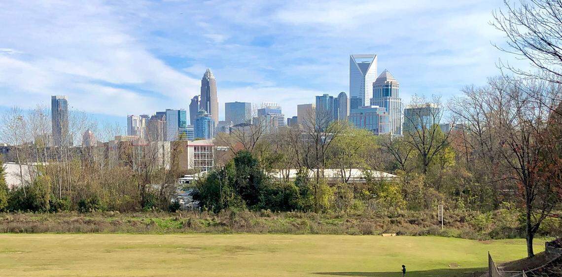 A view of uptown in Charlotte.