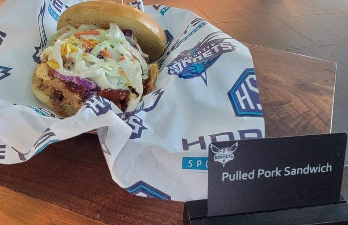 Pulled pork sandwich.